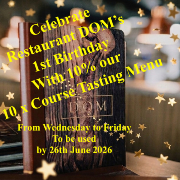 Image for 10% OFF our 10 x Course Tasting Menu